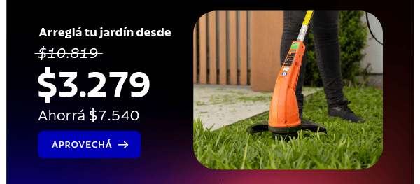 ¡Últimas horas! 3, 4 y 5 de noviembre Aprovechá los descuentos de HASTA 70% OFF + 12 cuotas sin interés por tiempo limitado Envío Gratis superando los $149.999 12 Cuotas sin interés Hasta 70% OFF en productos seleccionados